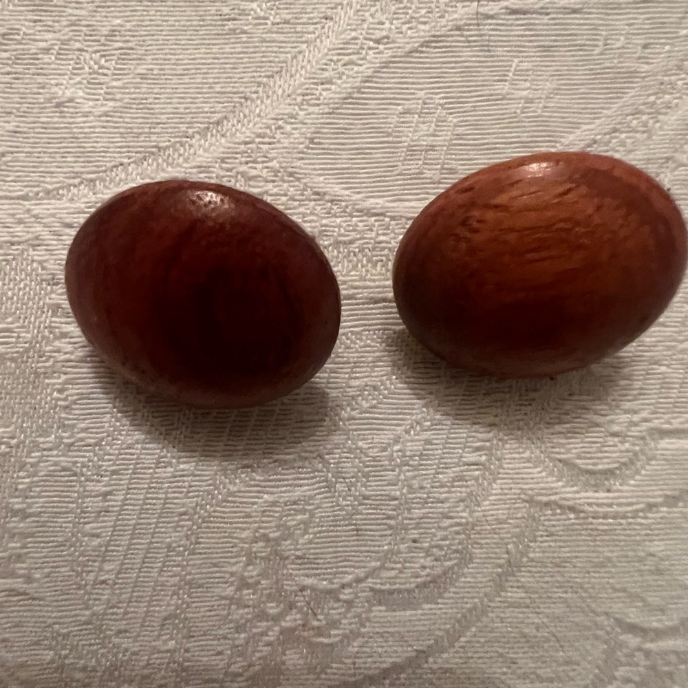 Wooden Bead Earrings set of 5 pairs. - Picture 4 of 6